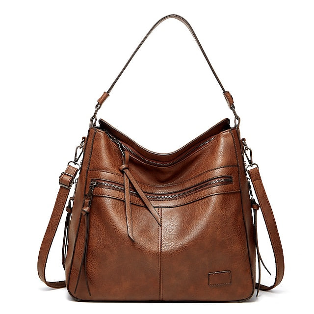 Bag PU Crossbody Leather Shoulder Hobo Tote