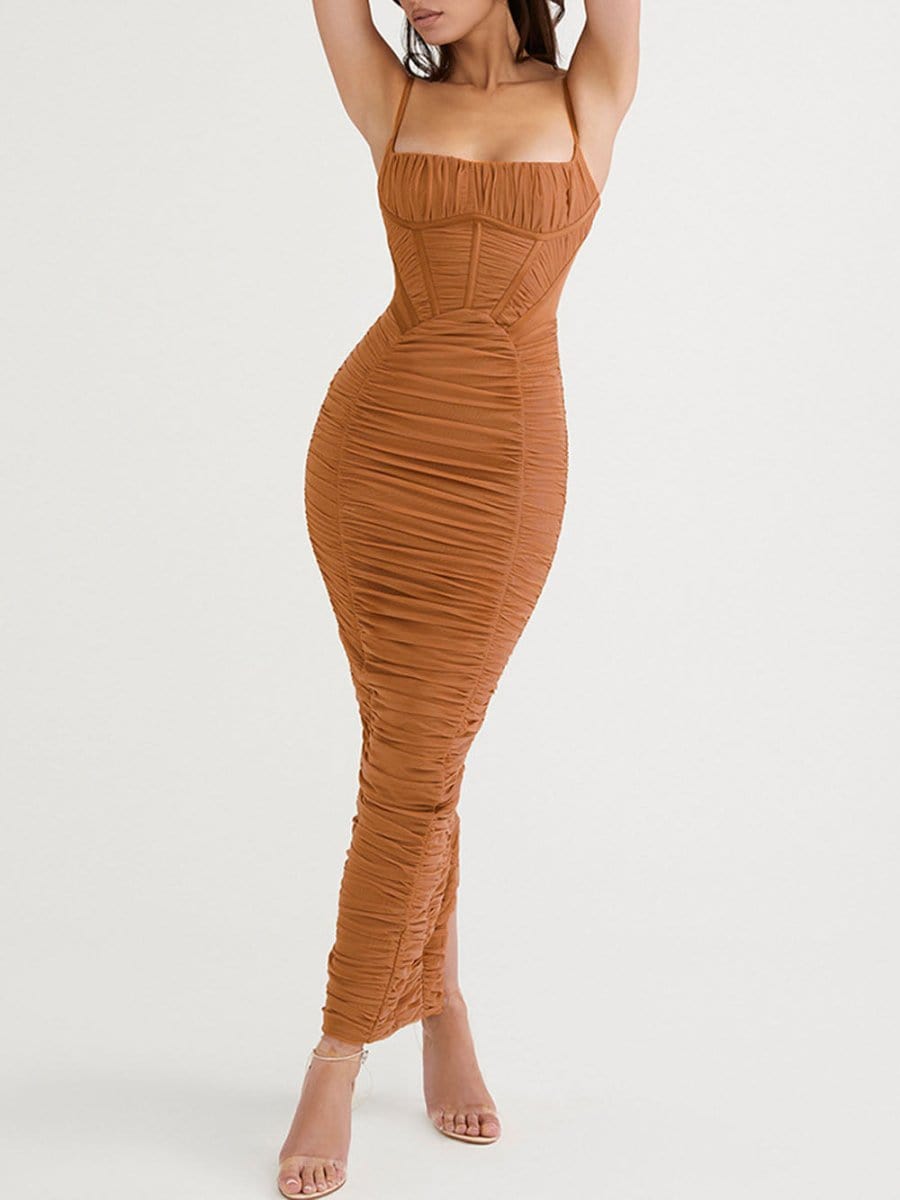 Backless Maxi Dress - Fashionpara