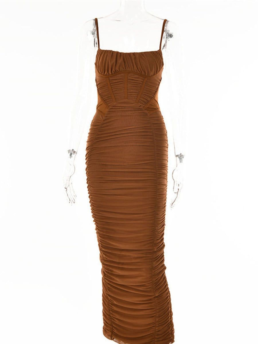 Backless Maxi Dress - Fashionpara