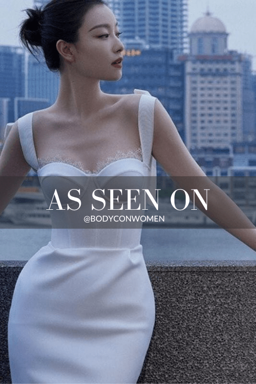 Payton Bandage Dress - Pearl White - Fashionpara