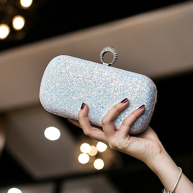 Wristlet Leather PU Bags Clutch Evening Bag