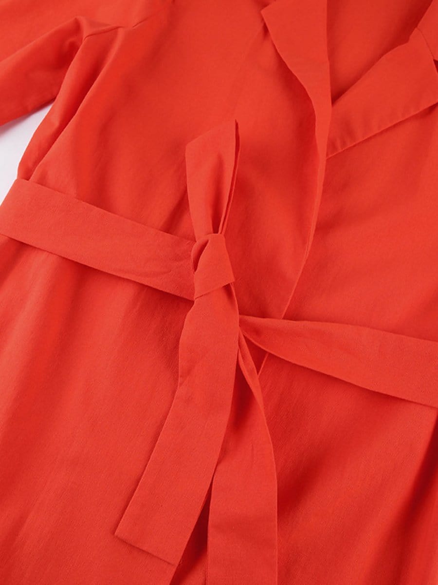 Belt Midi Dress - Fashionpara