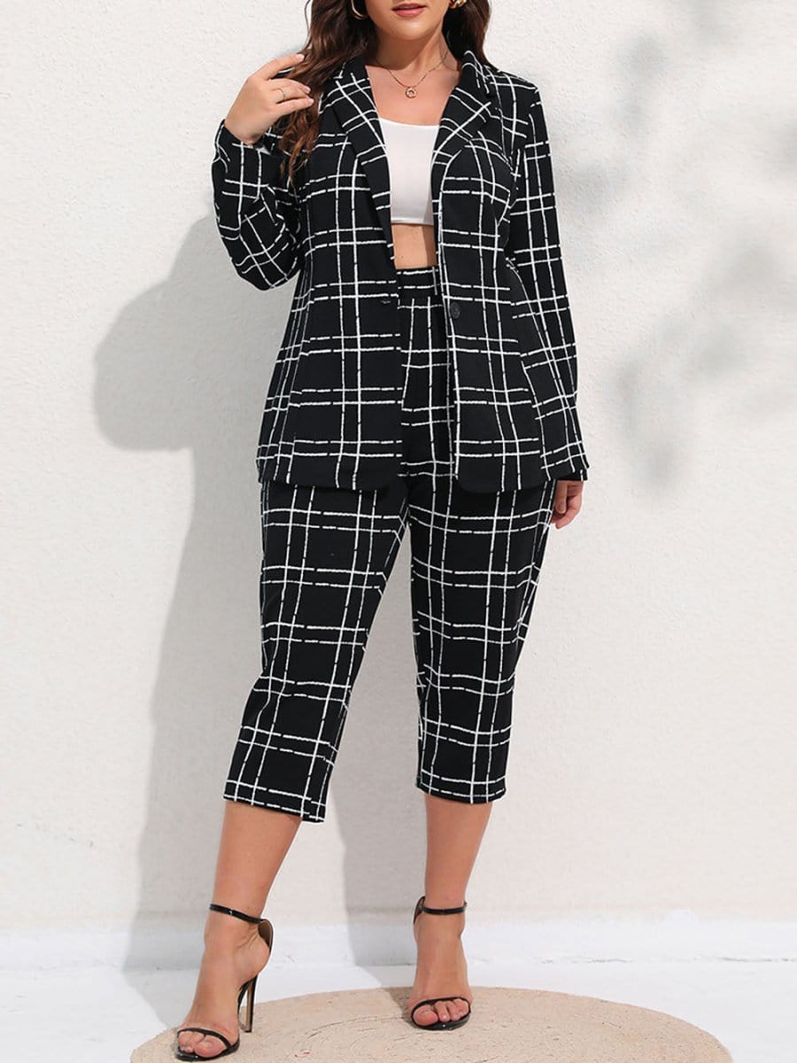 Blazer & Cropped - Fashionpara