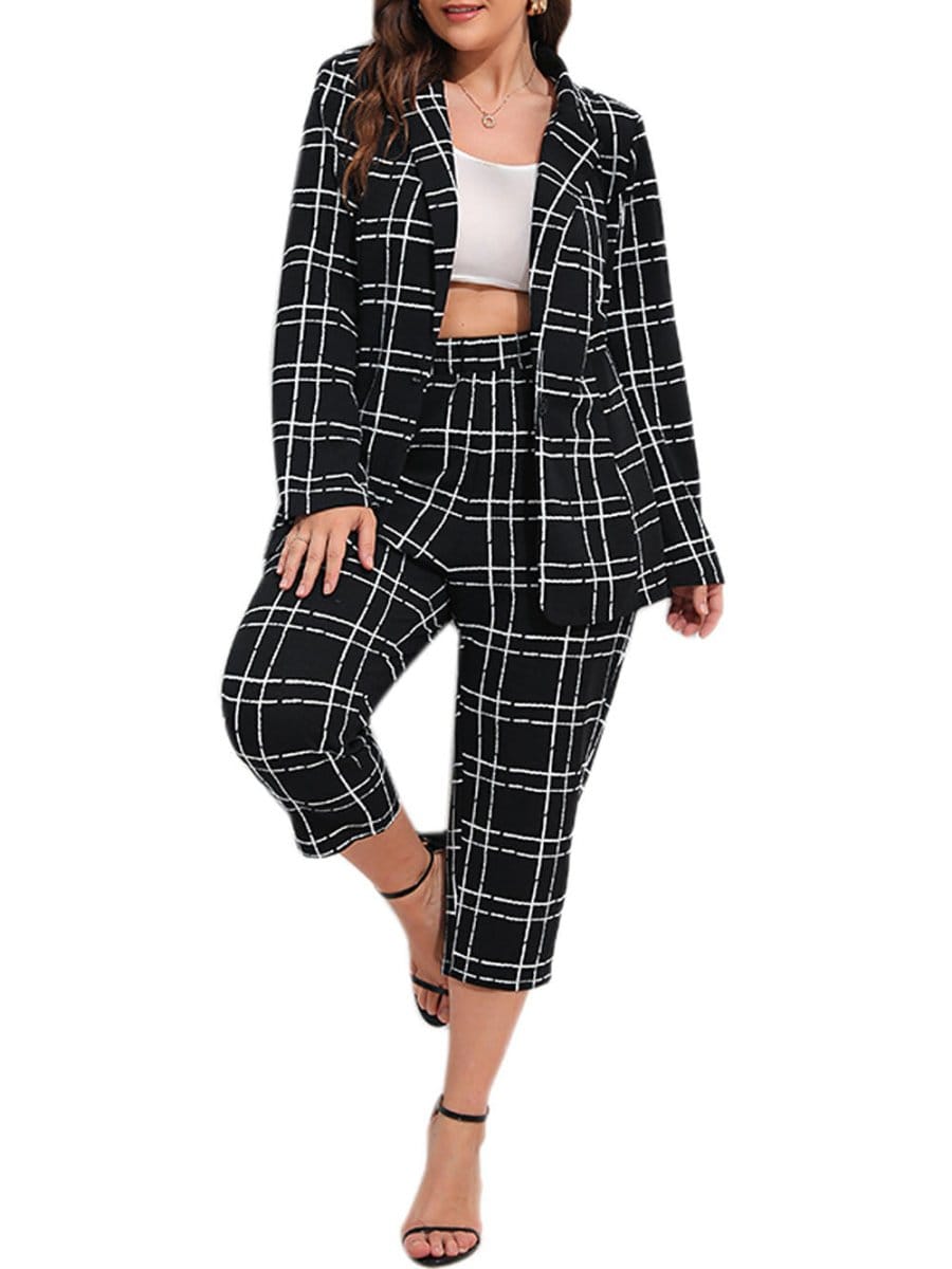 Blazer & Cropped - Fashionpara