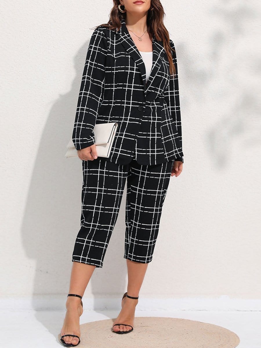 Blazer & Cropped - Fashionpara