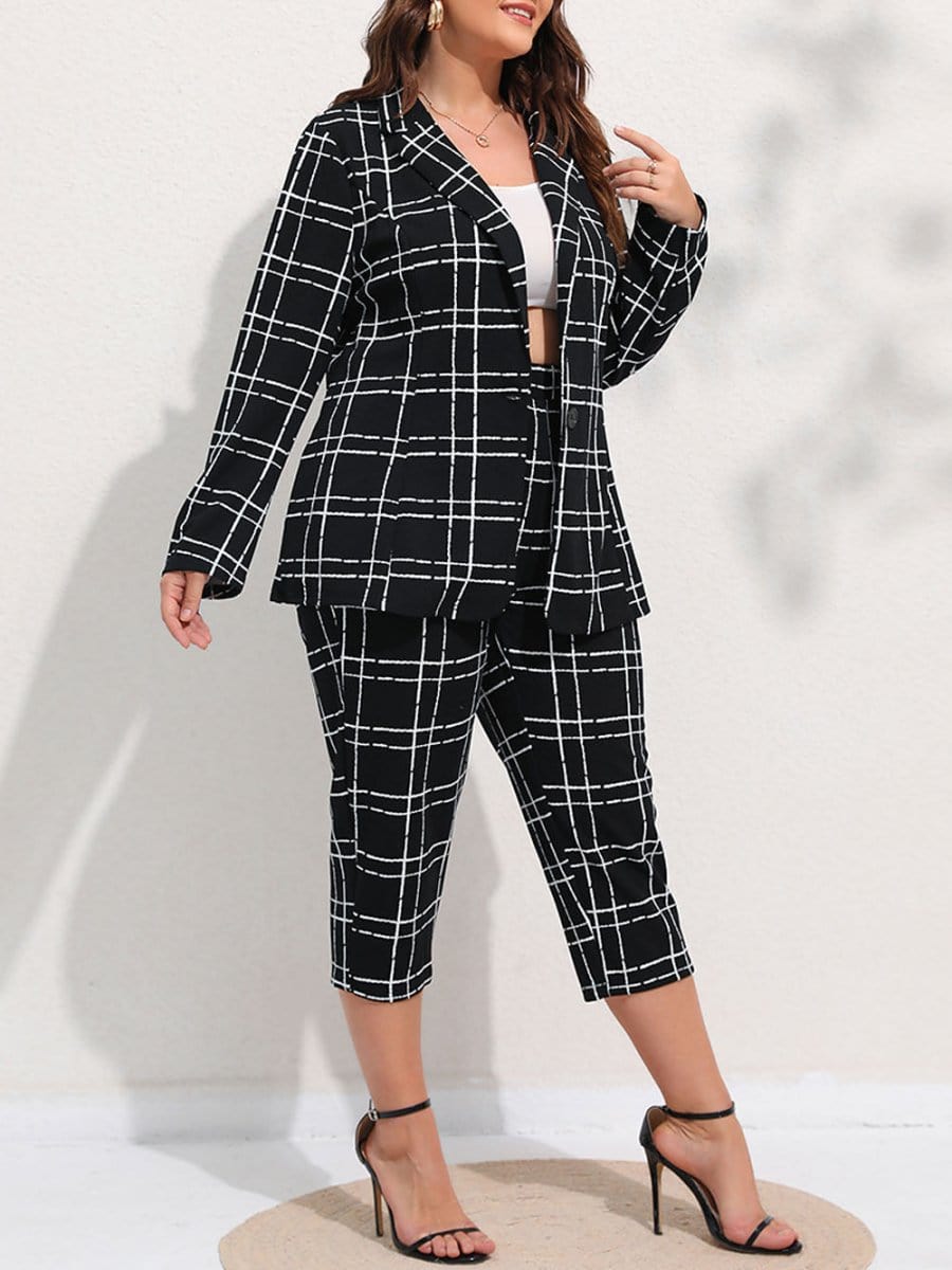 Blazer & Cropped - Fashionpara