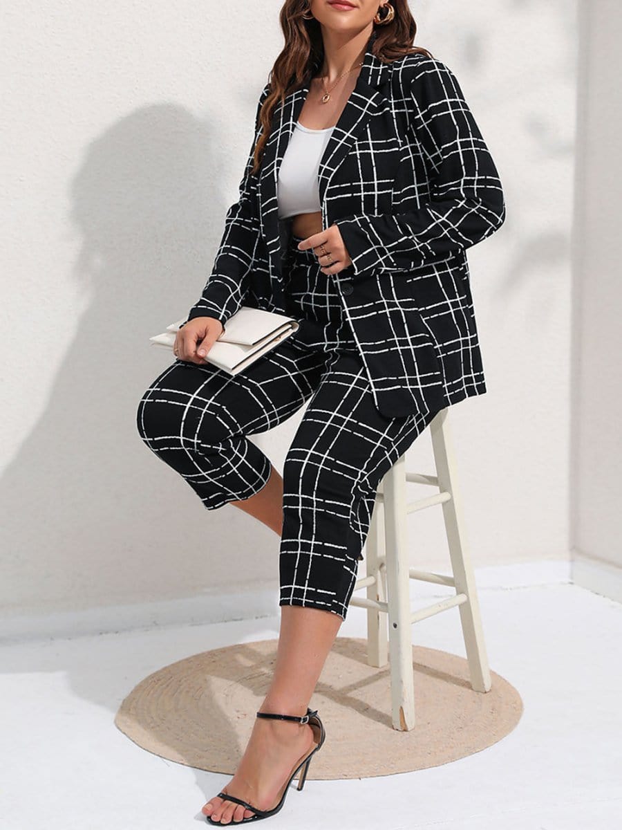 Blazer & Cropped - Fashionpara