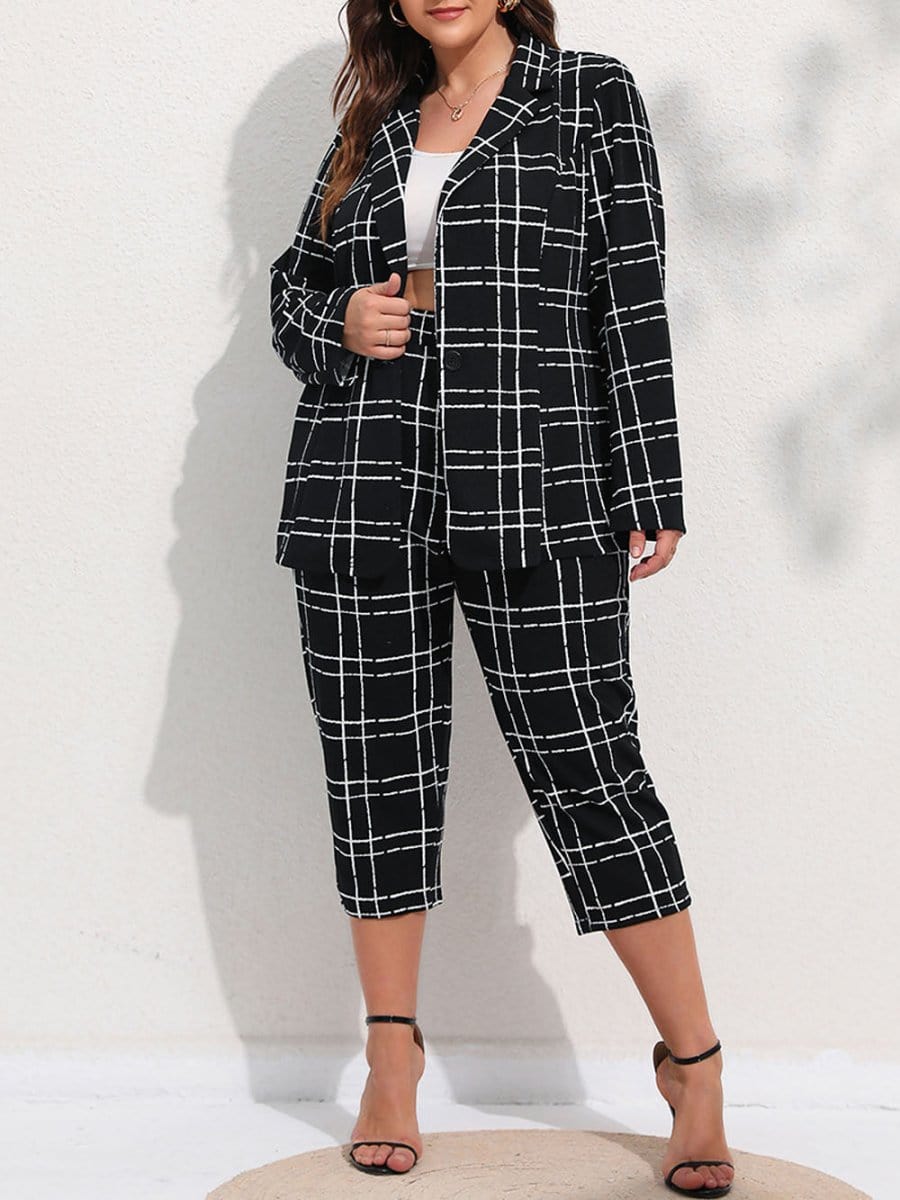 Blazer & Cropped - Fashionpara