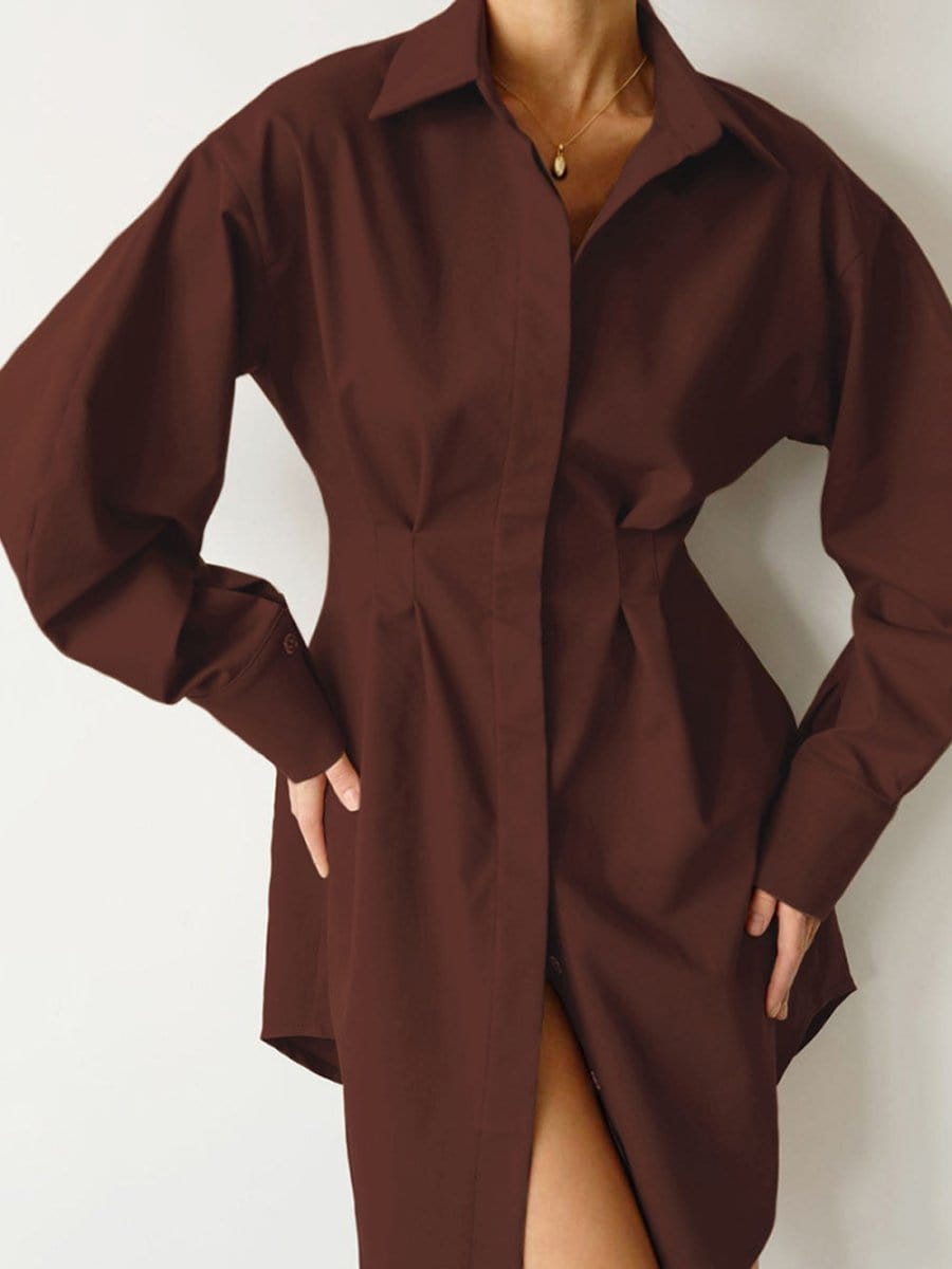 Breasted Mini Dress - Fashionpara