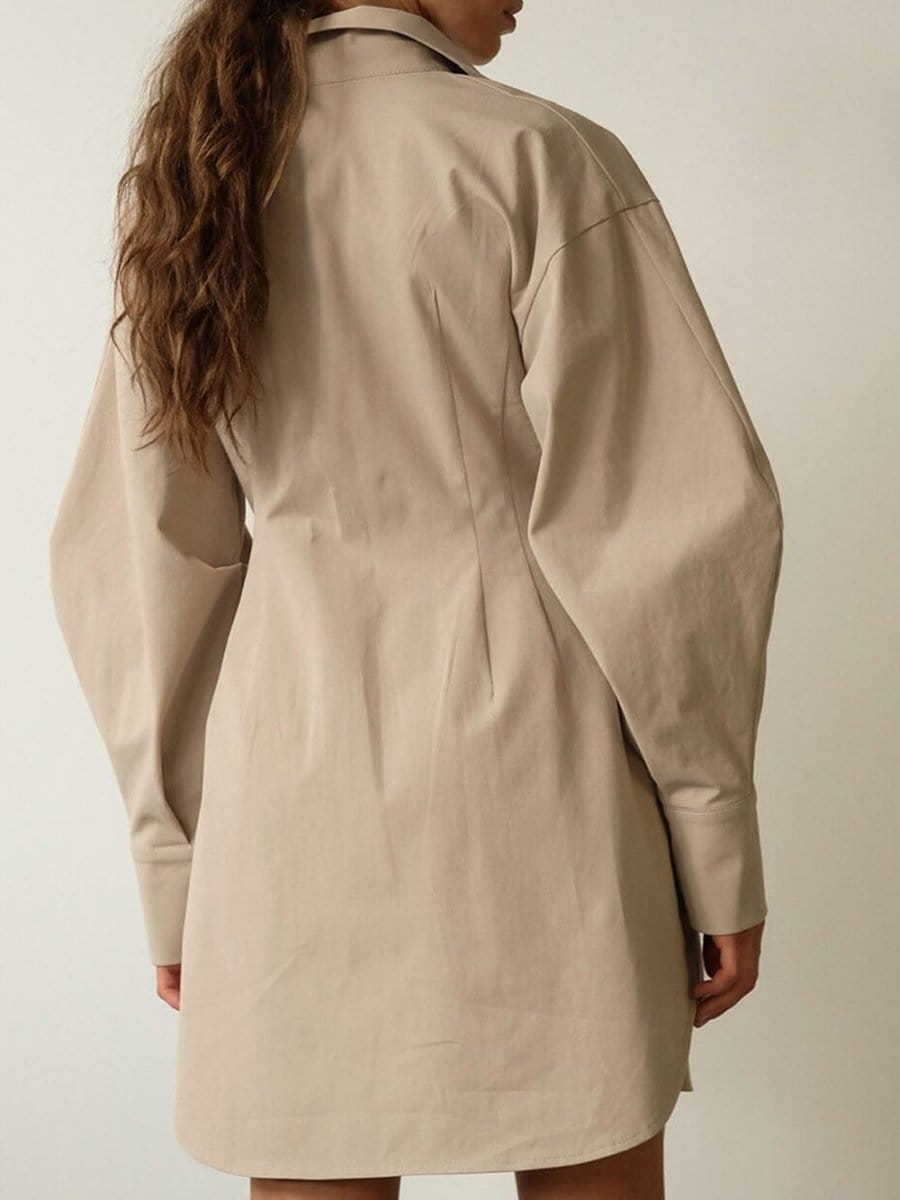 Breasted Mini Dress - Fashionpara