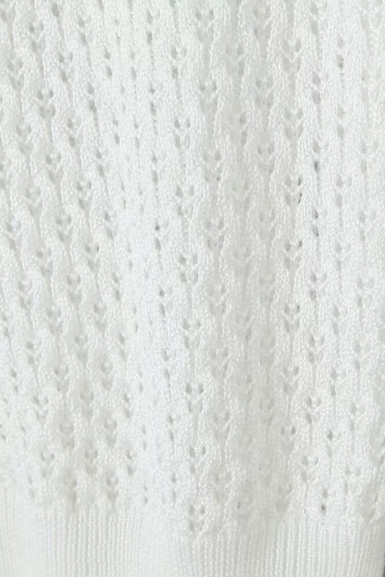 Rosedress Cropped Crew Neck Button-Up Long Sleeve Cardigan