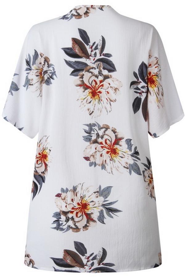 Short Sleeve Printed Cardigan Jacket for Effortless Style