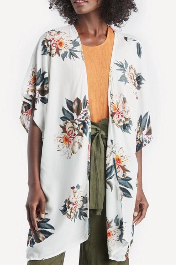 Short Sleeve Printed Cardigan Jacket for Effortless Style