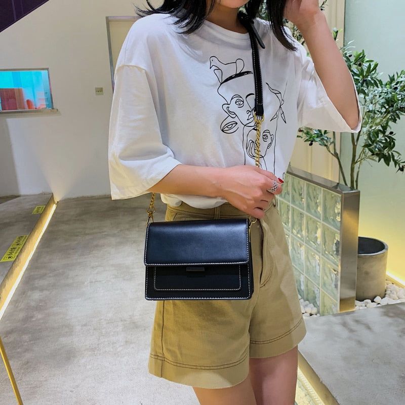 Monika Flap Chain Crossbody Bag