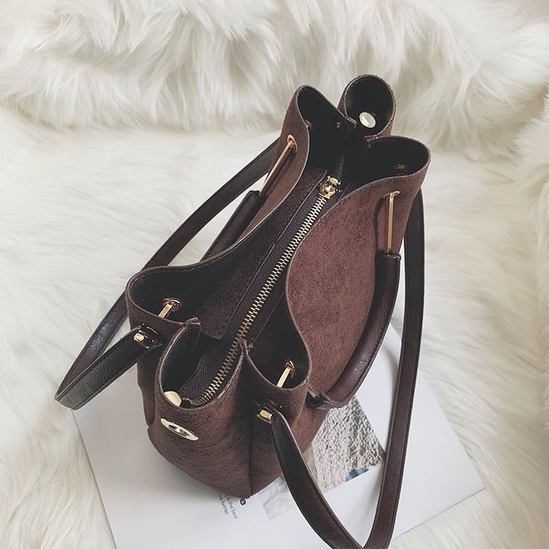 Kavaya Suede Shoulder Bag