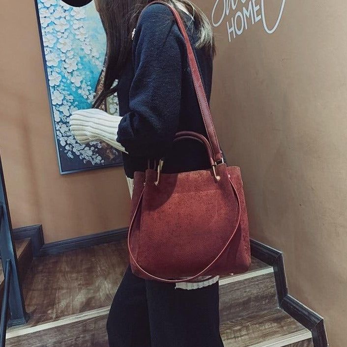 Kavaya Suede Shoulder Bag