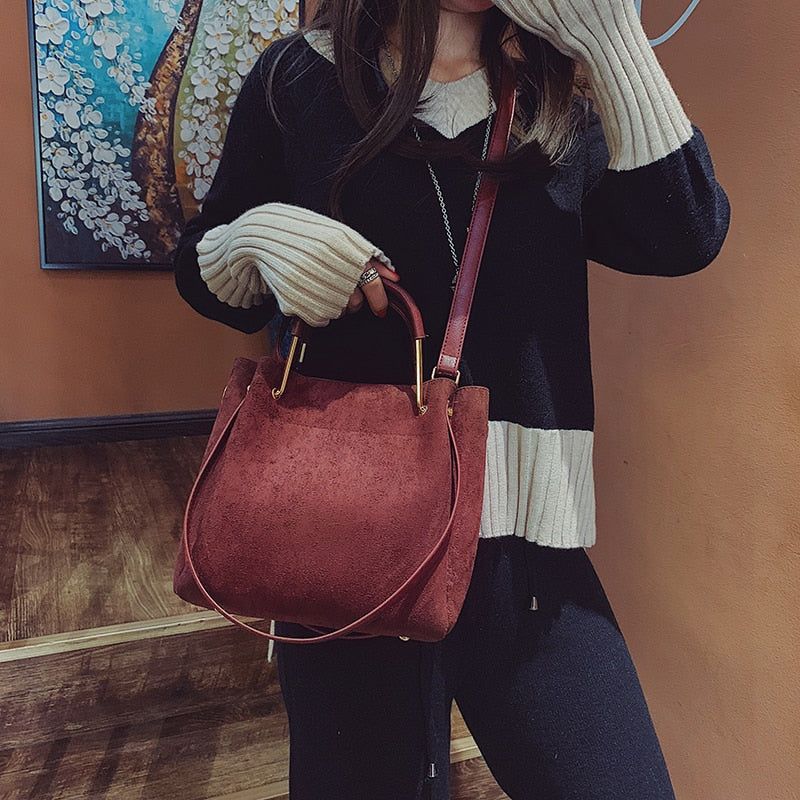 Kavaya Suede Shoulder Bag