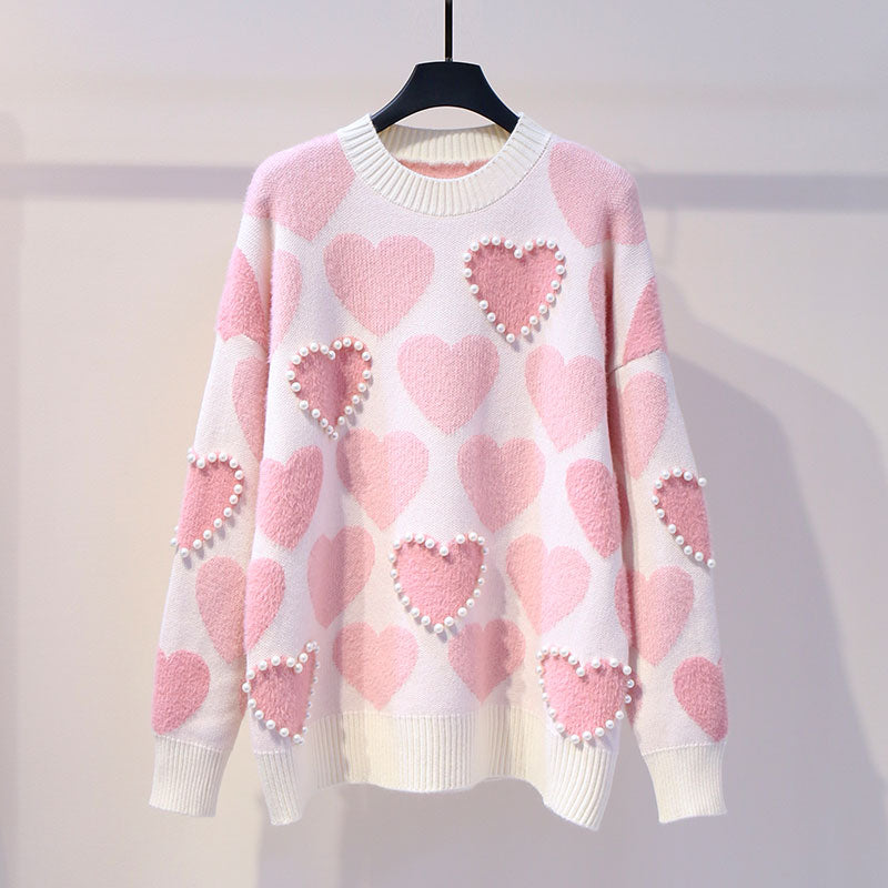 Love Pearls Sweater - Fashionpara