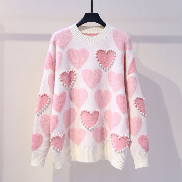Love Pearls Sweater - Fashionpara
