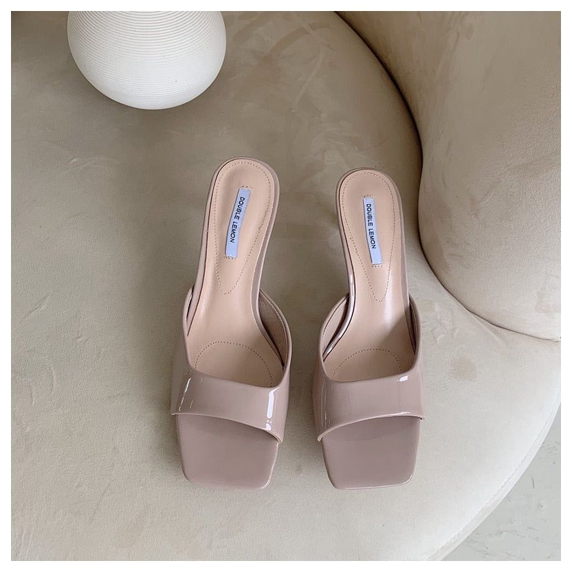 Monae Kitten Heeled Slide Sandals