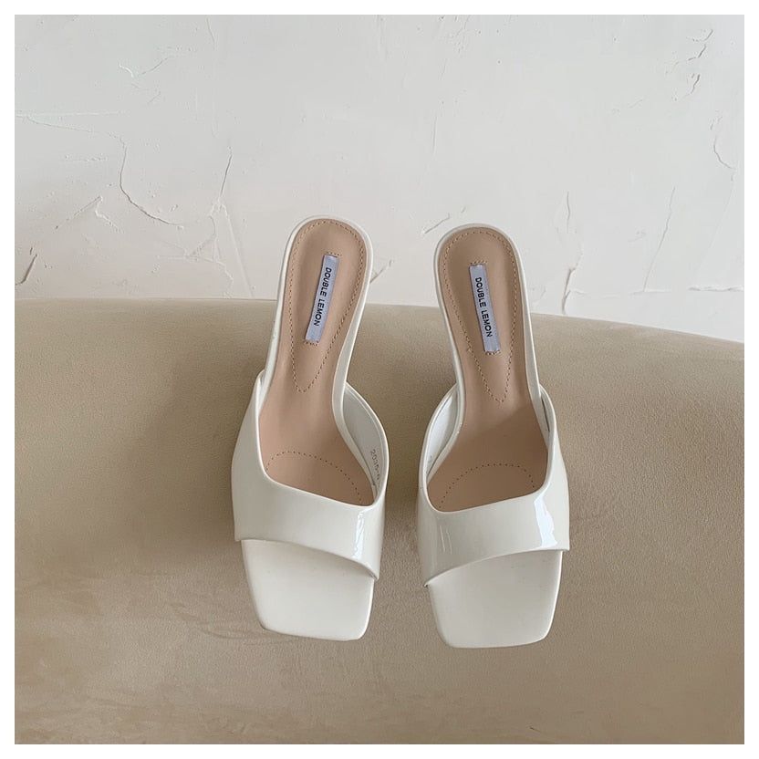 Monae Kitten Heeled Slide Sandals