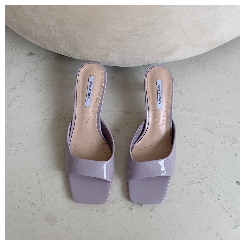 Monae Kitten Heeled Slide Sandals