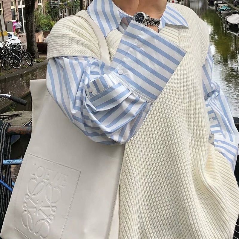 Wandering Knit Oversized Vest 5