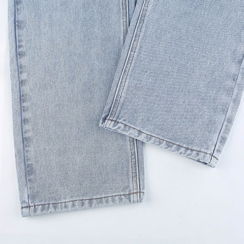 Nikolett Butterfly Loose Straight Jeans