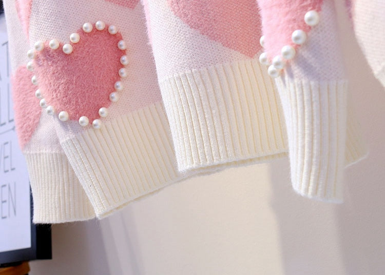 Love Pearls Sweater - Fashionpara