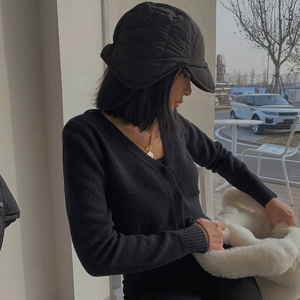 Stylish Orro Shop Short Solid Knit Cardigan for Versatile Wear