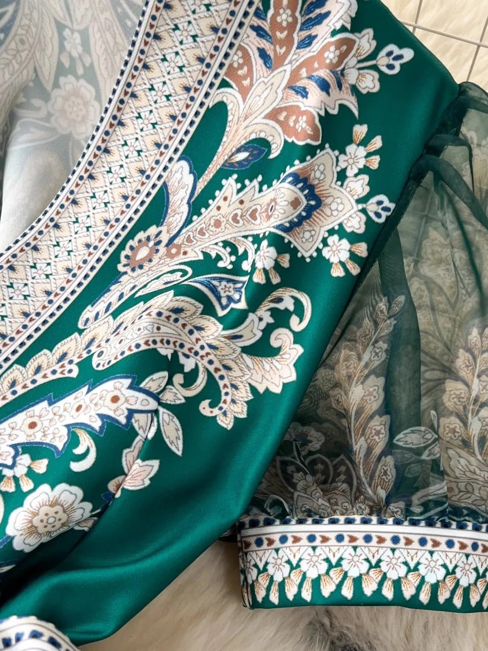 Sleeve Maxi Dress - Fashionpara