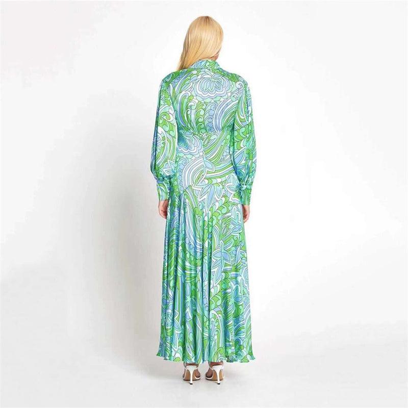 KittenAlarm - Purlie Keyhole Floral Maxi Dress