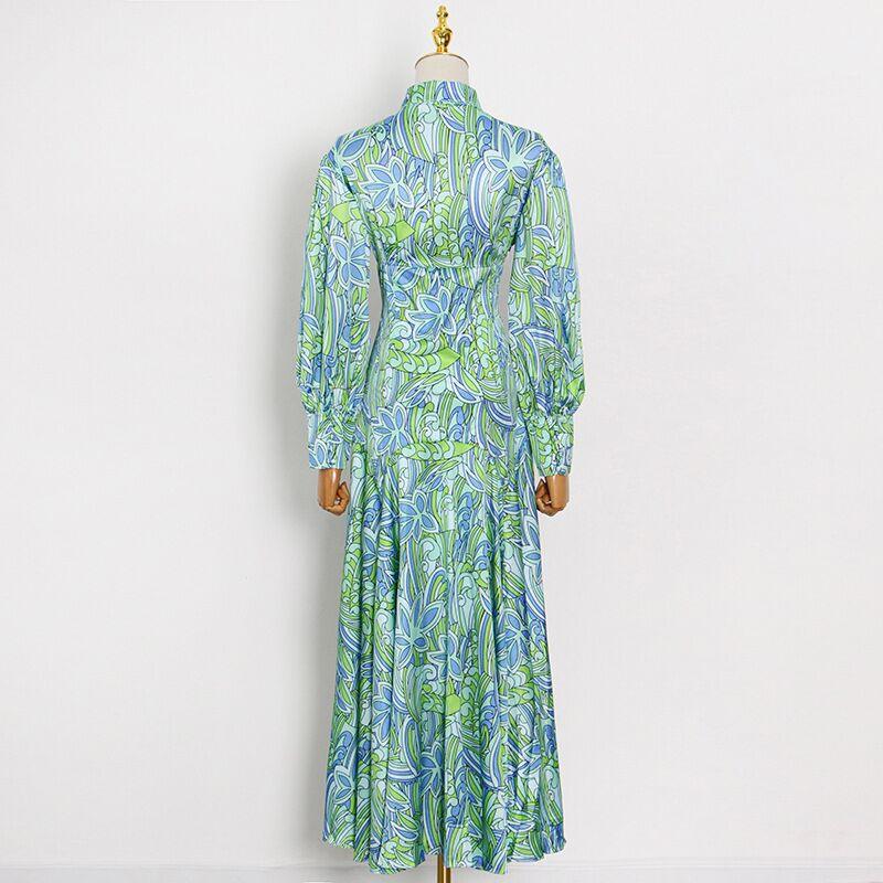 KittenAlarm - Purlie Keyhole Floral Maxi Dress