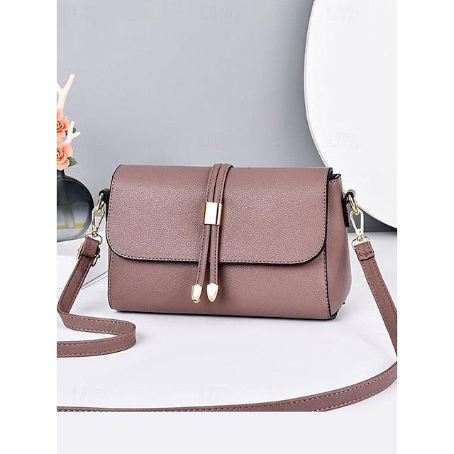 Burgundy Bags in Crossbody Leather Black Faux and