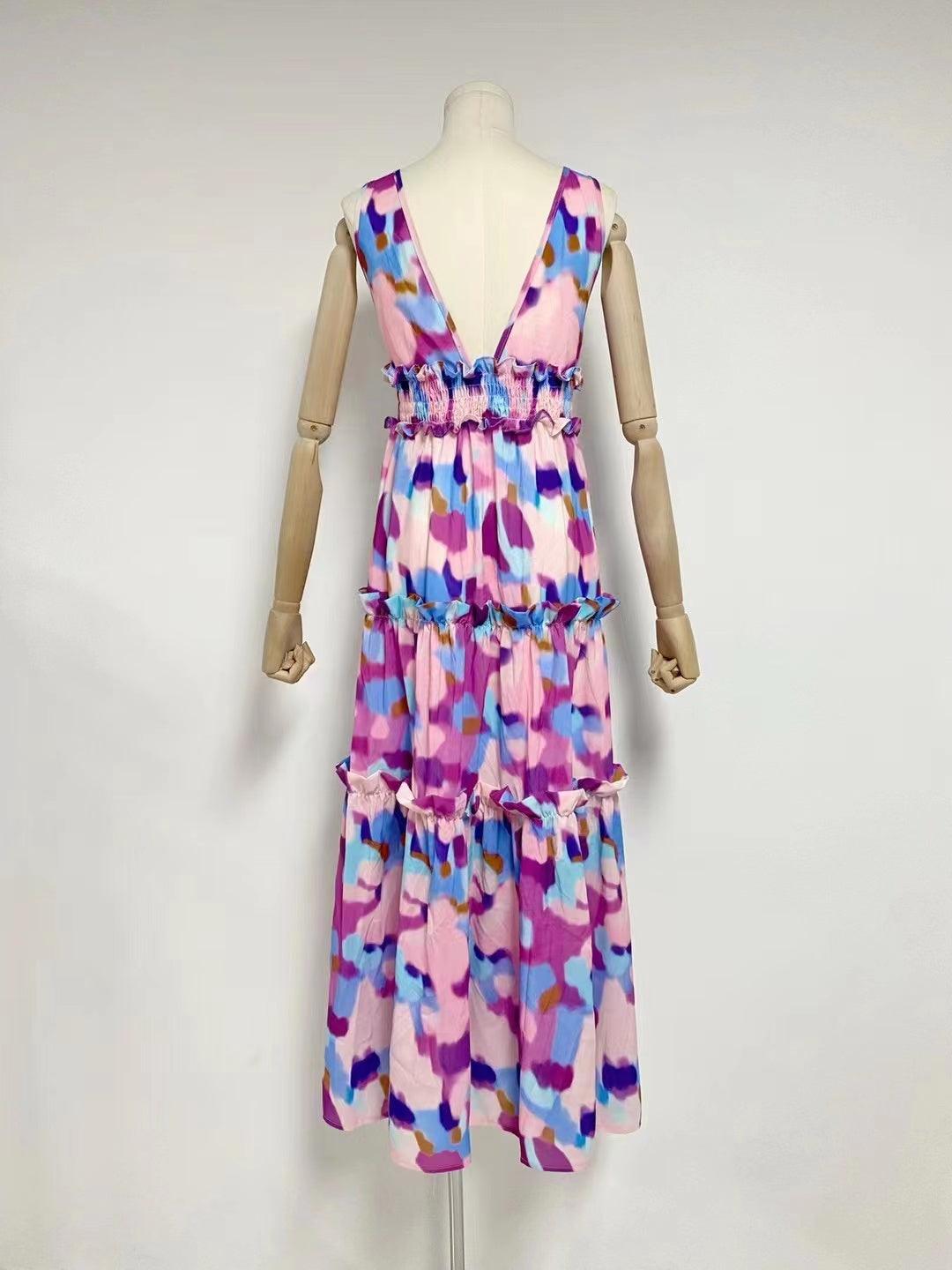 KittenAlarm - Rachael Floral-Print Tiered Dress