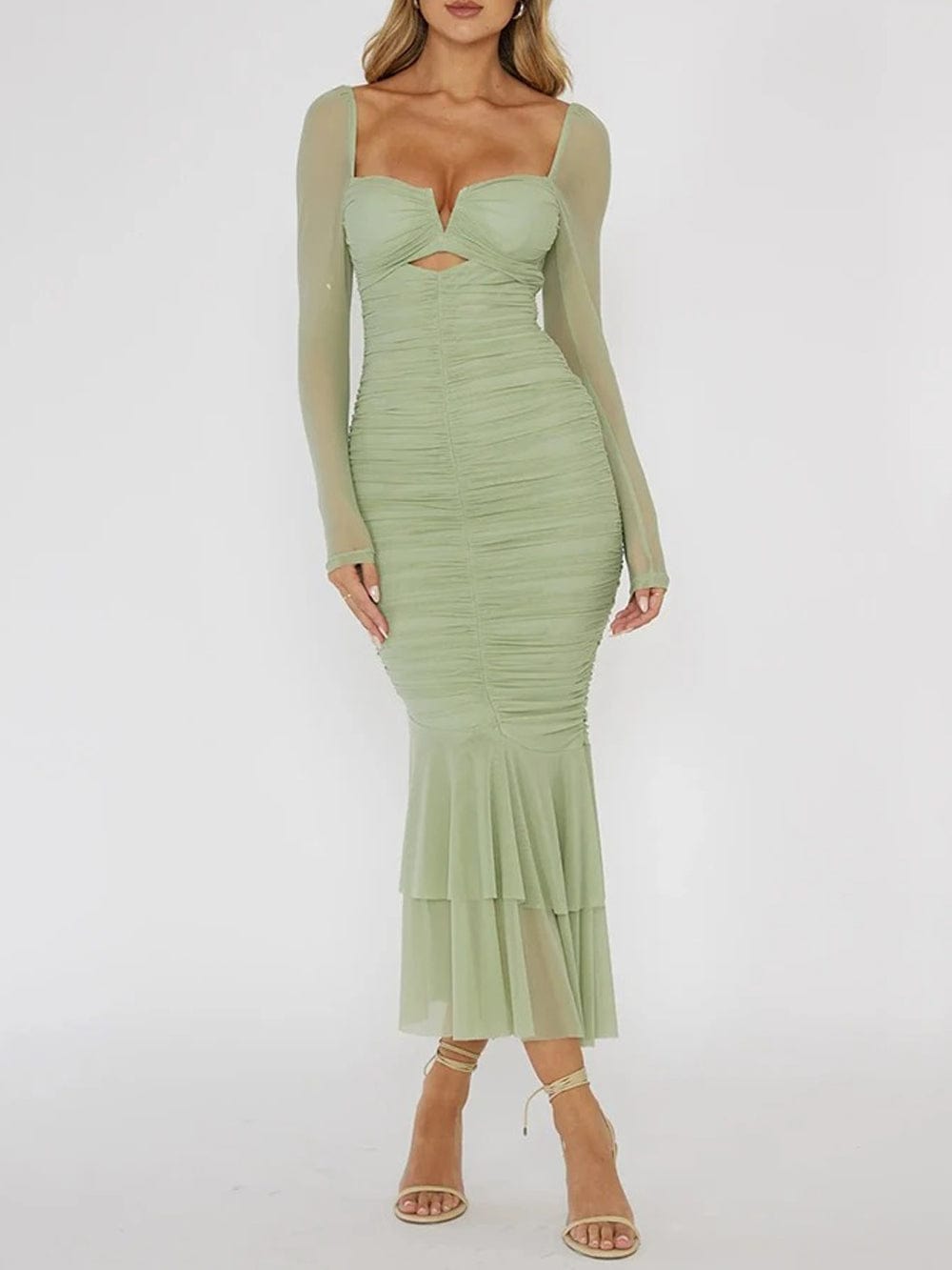 Bodycon Backless Midi - Fashionpara