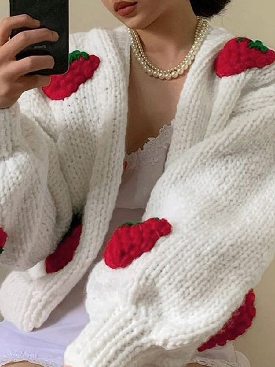 Fashion Pov Classic Breasted Cardigan Sweater for Elegance