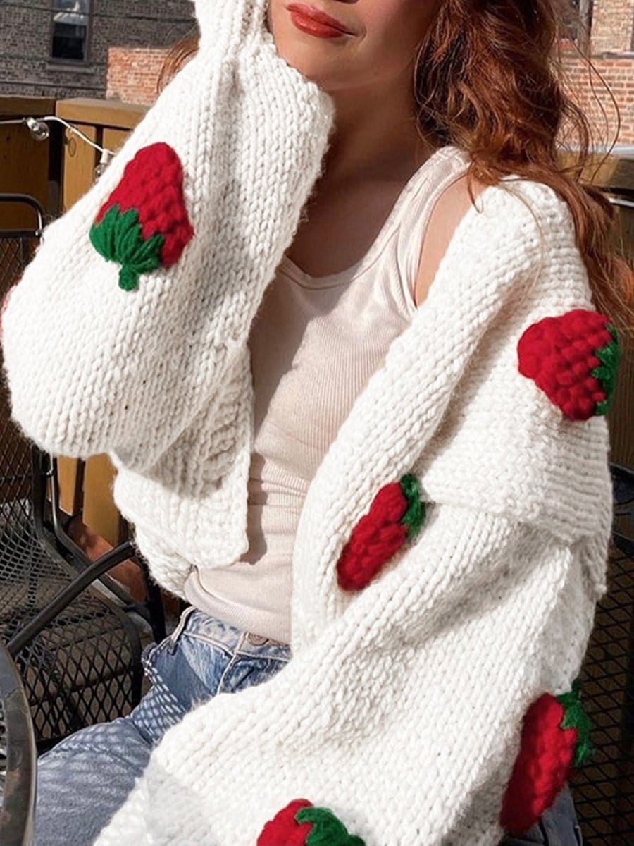 Fashion Pov Classic Breasted Cardigan Sweater for Elegance