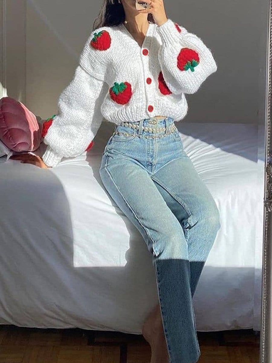 Fashion Pov Classic Breasted Cardigan Sweater for Elegance