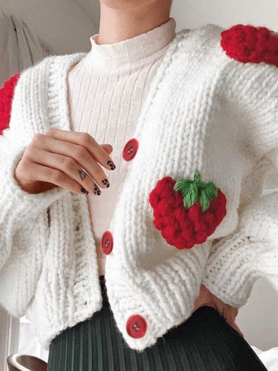 Fashion Pov Classic Breasted Cardigan Sweater for Elegance
