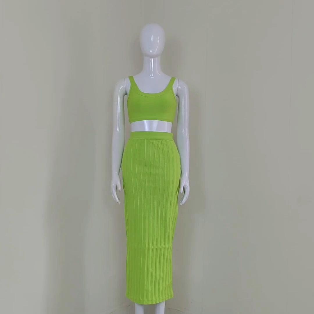 KittenAlarm - Rae-Anne Solid Skirt Set