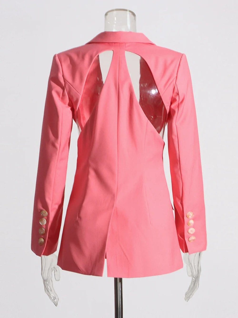 Hollow Out Blazer - Fashionpara