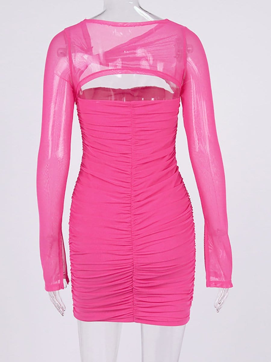 Asymmetrical Mini Dress - Fashionpara