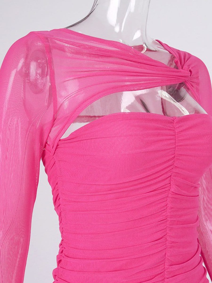 Asymmetrical Mini Dress - Fashionpara