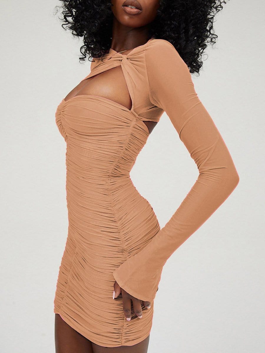 Asymmetrical Mini Dress - Fashionpara