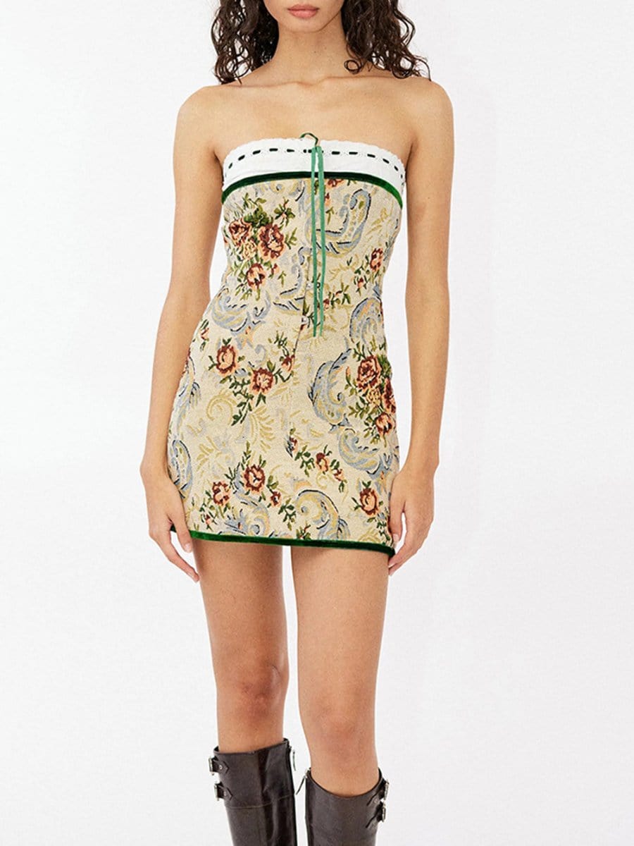 Reese Floral Off Shoulder Mini Dress - Fashion Pov