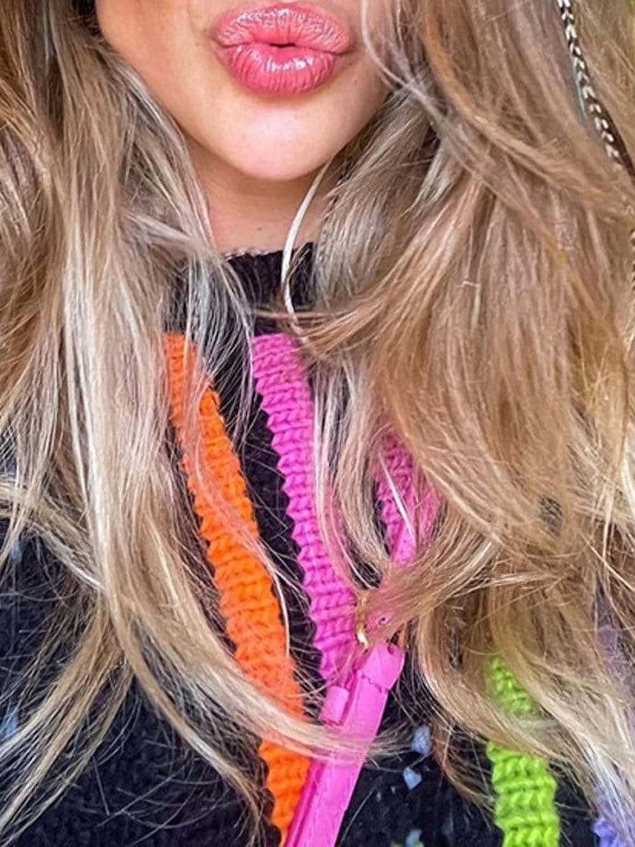 Fashion Pov Elegant Tassel Knit Sweater for Chic Style