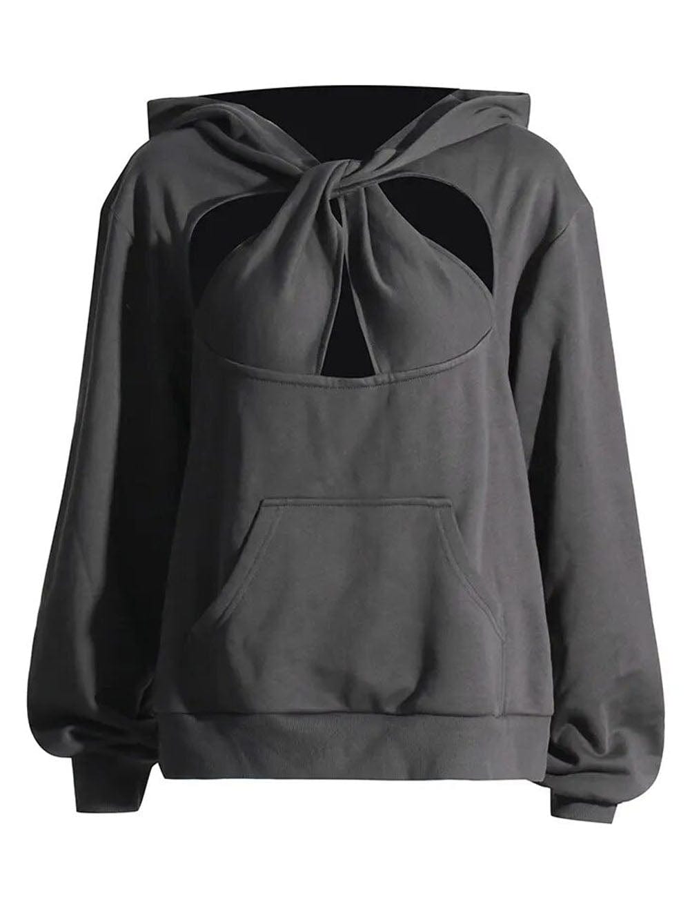 Hollow Out Sweatshirt - Fashionpara
