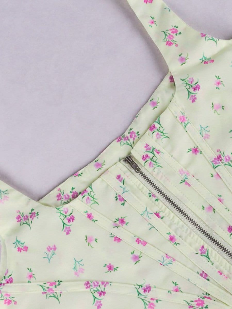 Floral Corset Top - Fashionpara