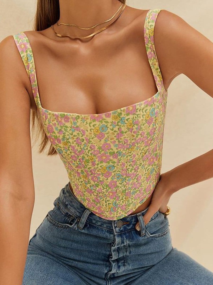 Floral Corset Top